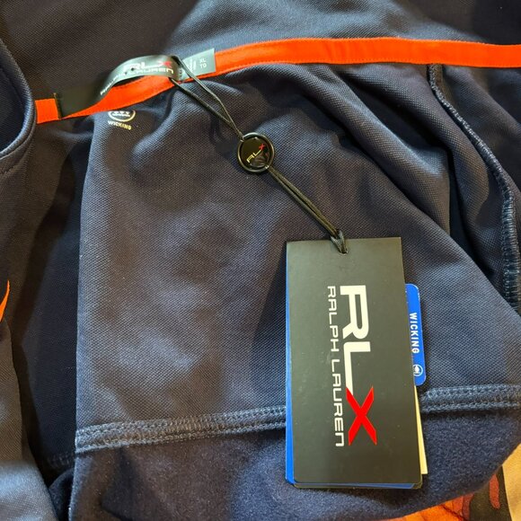 NWT RLX Ralph Lauren Thermal Tech French Navy Men's Golf 1/2 Zip Xl $168 - Picture 8 of 15